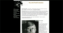 Desktop Screenshot of johnfarrellcollection.com