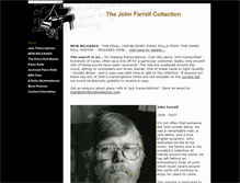 Tablet Screenshot of johnfarrellcollection.com
